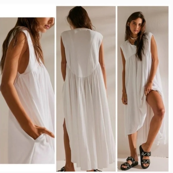 Free People Beach Madelyn Midi Dress Size XS Burgundy Red Purple - Picture 9 of 10